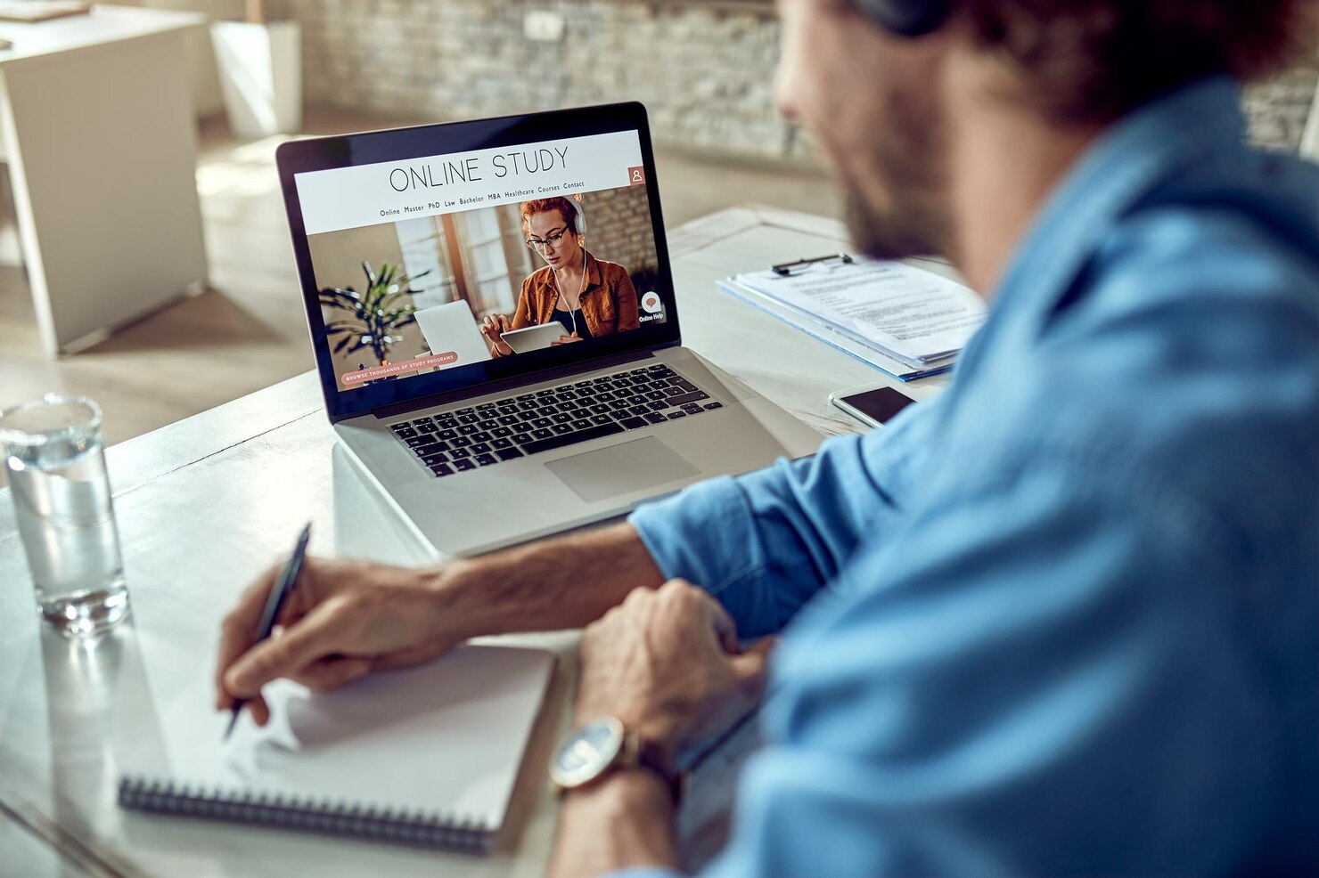 Modern educational website design